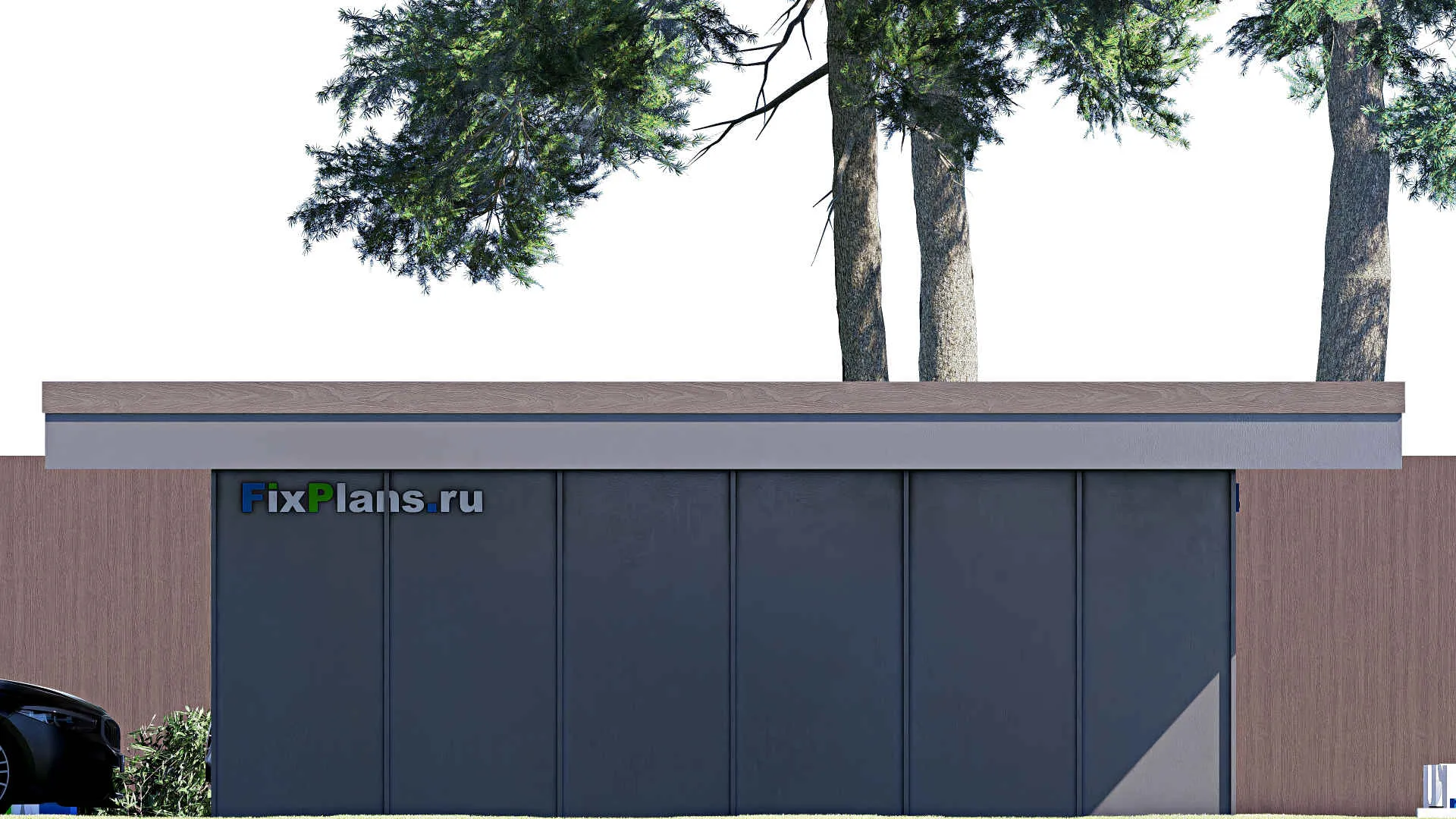 F-21131 - Проект гаража 7 на 10, площадью 30 м² на 1 машиноместо